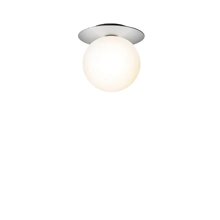 Liila 1 Large Wall Lamp/Ceiling Lamp Light Silver/Opal White 